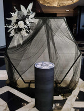 Load image into Gallery viewer, Black &amp; white Blokes Birthday package w wheels cake stand - HIRE ONLY
