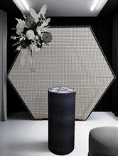 Load image into Gallery viewer, Black &amp; white Blokes Birthday package w wheels cake stand - HIRE ONLY
