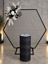 Load image into Gallery viewer, Black &amp; white Blokes Birthday package w wheels cake stand - HIRE ONLY
