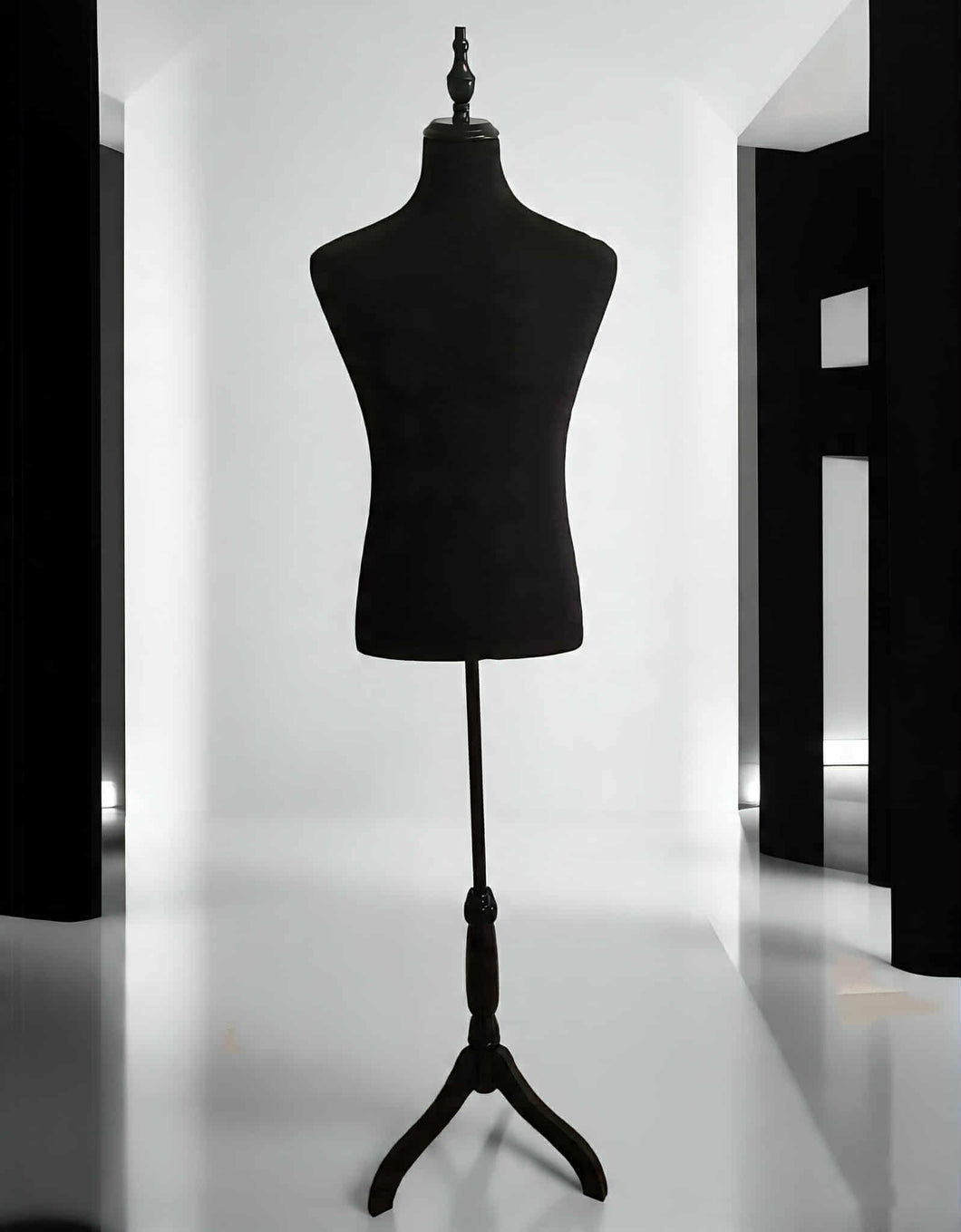 Male Mannequin in black – Grooms Preparation Room - HIRE ONLY