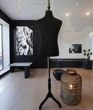 Load image into Gallery viewer, Male Mannequin in black – Grooms Preparation Room - HIRE ONLY

