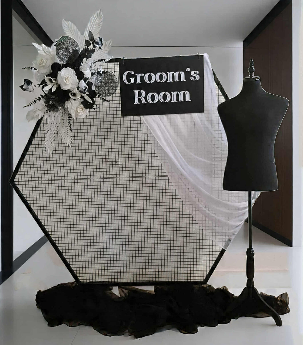 Grooms Preparation Room – Set up Option 1 - HIRE ONLY