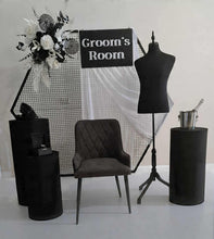 Load image into Gallery viewer, Grooms Preparation Room – Deluxe Set up - HIRE ONLY
