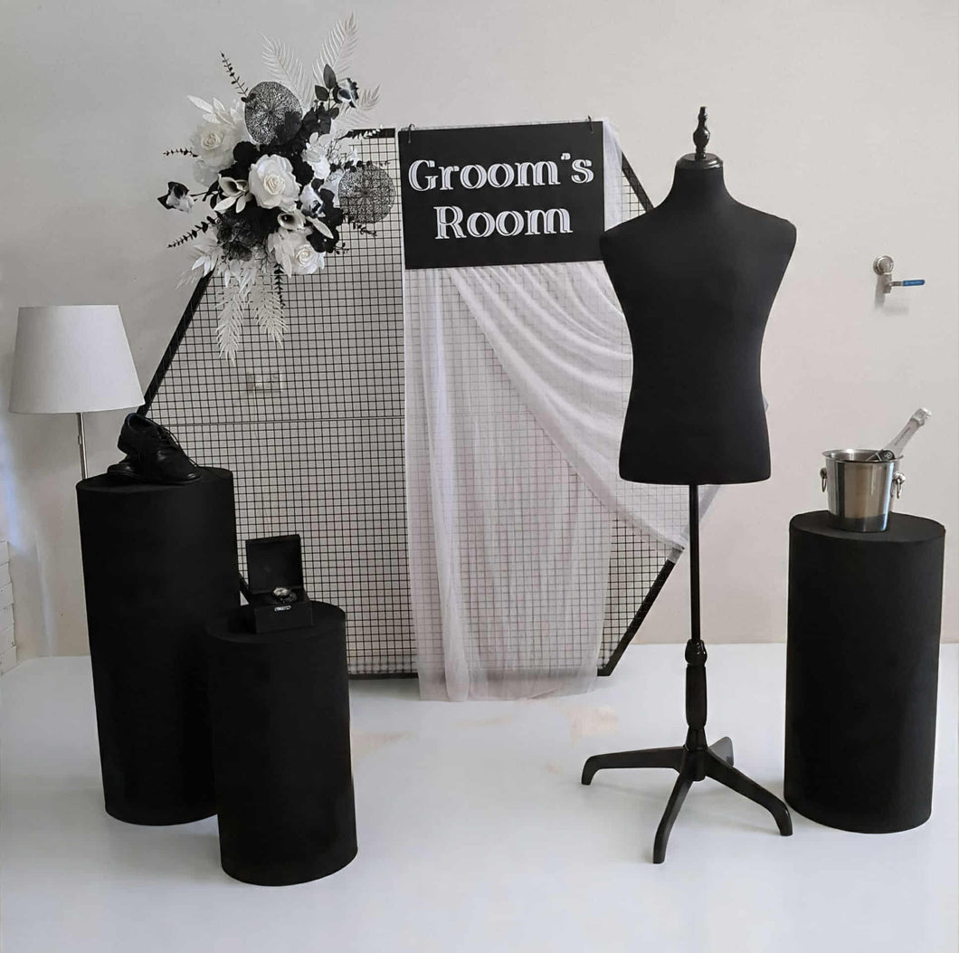Grooms Preparation Room – Deluxe Set up - HIRE ONLY