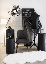 Load image into Gallery viewer, Grooms Preparation Room – Deluxe Set up - HIRE ONLY
