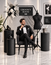 Load image into Gallery viewer, Grooms Preparation Room – Deluxe Set up - HIRE ONLY
