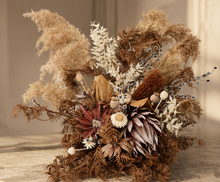 Load image into Gallery viewer, Australian natives (boho rustic) dry floor/plinth flowers - HIRE ONLY
