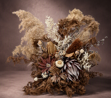 Load image into Gallery viewer, Australian natives (boho rustic) dry floor/plinth flowers - HIRE ONLY
