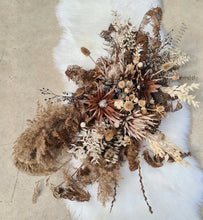 Load image into Gallery viewer, Australian native (boho rustic) dry hanging flowers for arch / backrop / arbour - MEDIUM - HIRE ONLY
