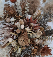 Load image into Gallery viewer, Australian native (boho rustic) dry hanging flowers for arch / backrop / arbour - MEDIUM - HIRE ONLY
