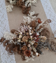 Load image into Gallery viewer, Australian native (boho rustic) dry hanging flowers for arch / backrop / arbour - MEDIUM - HIRE ONLY
