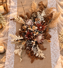 Load image into Gallery viewer, Australian native (boho rustic) dry hanging flowers for arch / backrop / arbour - LARAGE - HIRE ONLY
