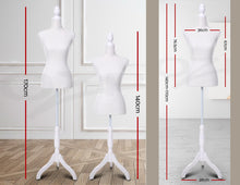 Load image into Gallery viewer, Female Mannequin in white – Bridal Preparation Rm - HIRE ONLY
