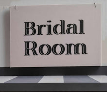 Load image into Gallery viewer, Bridal Preparation Room – White acrylic board - HIRE ONLY
