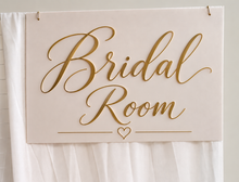 Load image into Gallery viewer, Bridal Preparation Room – White acrylic board - HIRE ONLY
