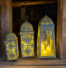 Load image into Gallery viewer, White boho lantern – MEDIUM - HIRE ONLY
