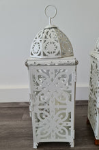 Load image into Gallery viewer, White boho lantern – MEDIUM - HIRE ONLY
