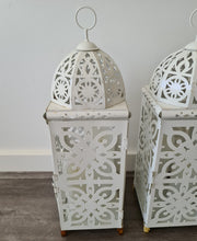 Load image into Gallery viewer, White boho lantern – LARGE - HIRE ONLY

