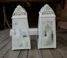 Load image into Gallery viewer, White boho lantern – XL - HIRE ONLY
