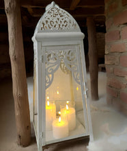 Load image into Gallery viewer, White boho lantern – XL - HIRE ONLY
