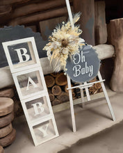 Load image into Gallery viewer, Boho neutral Baby Shower welcome sign - HIRE ONLY
