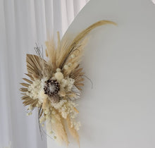 Load image into Gallery viewer, Boho King Protea Everlasting arbour / backdrop flowers Style 1 - HIRE ONLY
