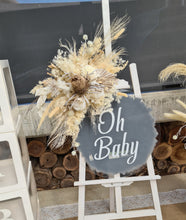 Load image into Gallery viewer, Boho neutral Baby Shower welcome sign &amp; medium urn - HIRE ONLY
