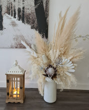Load image into Gallery viewer, Boho rustic wood lantern - MEDIUM - HIRE ONLY
