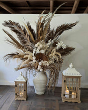 Load image into Gallery viewer, Boho rustic wooden lantern – LARGE - HIRE ONLY
