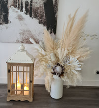 Load image into Gallery viewer, Boho rustic wooden lantern – LARGE - HIRE ONLY
