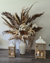 Load image into Gallery viewer, Boho rustic wooden lantern – LARGE - HIRE ONLY
