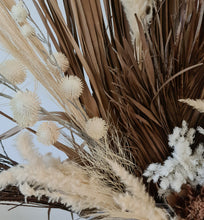 Load image into Gallery viewer, Large Boho Rustic flowers in Ribbed urn  - HIRE ONLY
