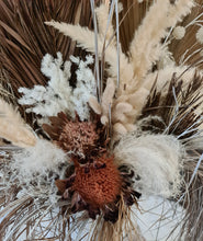 Load image into Gallery viewer, Large Boho Rustic flowers in Ribbed urn  - HIRE ONLY
