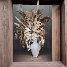 Load image into Gallery viewer, Tall Boho Rustic flowers urn - XL - HIRE ONLY
