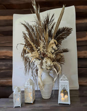 Load image into Gallery viewer, Tall Boho Rustic flowers urn - XL - HIRE ONLY
