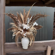 Load image into Gallery viewer, Boho Rustic flowers urn - LARGE - HIRE ONLY
