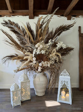 Load image into Gallery viewer, Boho Rustic flowers urn - LARGE - HIRE ONLY

