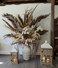 Load image into Gallery viewer, Boho Rustic flowers urn - LARGE - HIRE ONLY
