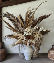 Load image into Gallery viewer, Boho Rustic flowers urn - LARGE - HIRE ONLY
