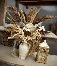Load image into Gallery viewer, Boho Rustic flowers urn - LARGE - HIRE ONLY
