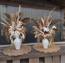 Load image into Gallery viewer, Boho Rustic flowers urn - LARGE - HIRE ONLY
