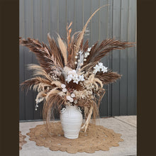 Load image into Gallery viewer, Boho Rustic flowers urn - LARGE - HIRE ONLY
