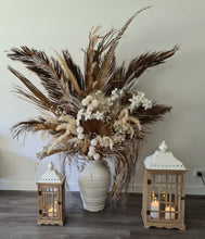 Load image into Gallery viewer, Boho Rustic flowers urn - LARGE - HIRE ONLY
