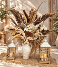 Load image into Gallery viewer, Boho Rustic flowers urn - LARGE - HIRE ONLY
