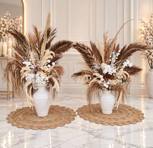Load image into Gallery viewer, Boho Rustic flowers urn - LARGE - HIRE ONLY

