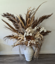 Load image into Gallery viewer, Boho Rustic flowers urn - LARGE - HIRE ONLY

