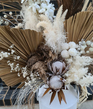 Load image into Gallery viewer, Large Boho rustic flowers in metal urns - HIRE ONLY
