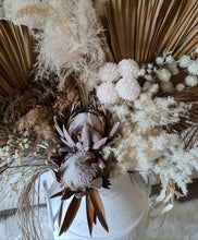 Load image into Gallery viewer, Large Boho rustic flowers in metal urns - HIRE ONLY

