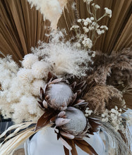 Load image into Gallery viewer, Large Boho rustic flowers in metal urns - HIRE ONLY
