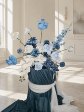 Load image into Gallery viewer, Blue &amp; white floor / plinth / table flowers - HIRE ONLY
